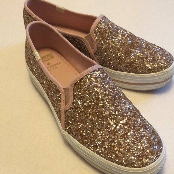 Keds Shoes - Kate spade glitter Slip on sneakers